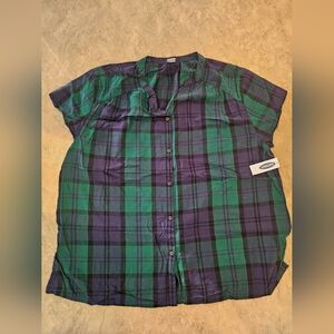 Old Navy Plaid Button-up shirt